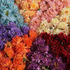 رؤوس زهور ديزي الاصطناعية من الحرير لتزيين المنزل