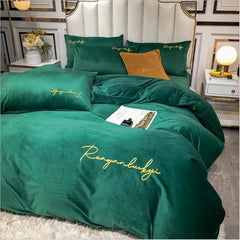 طقم سرير من الفلانيل مقاس كوين كينج