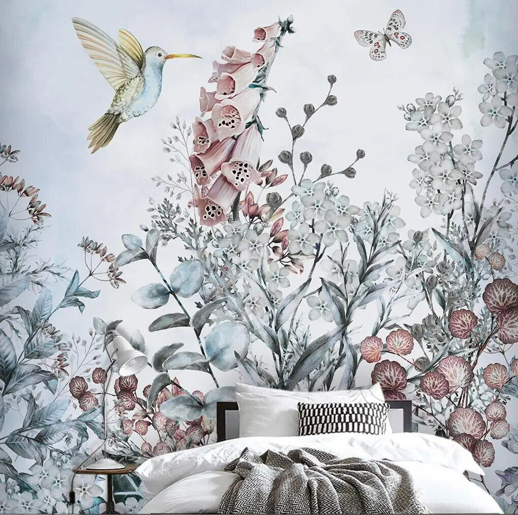 جدارية أشجار النخيل في الغابات الاستوائية