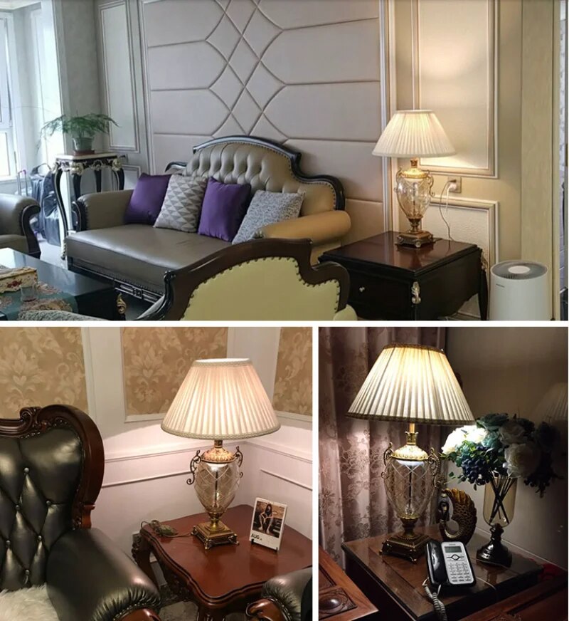 مصباح طاولة غرفة نوم كريستالي حديث 1.1 