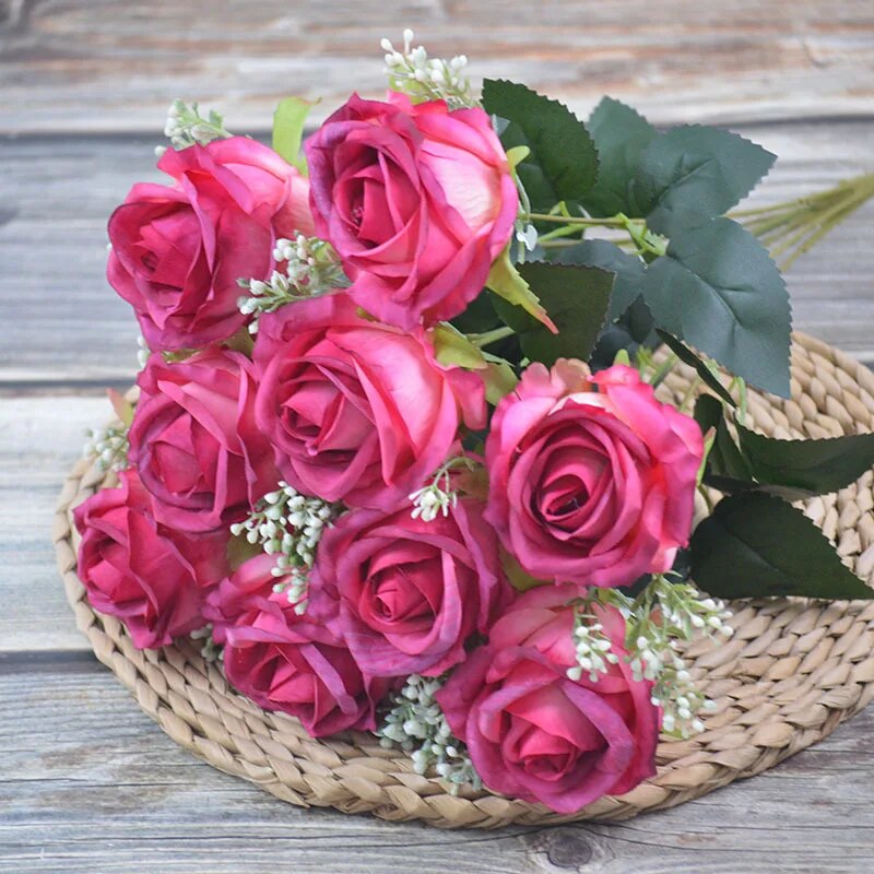 باقة ورد محاكاة ديكورية لحفل الزفاف