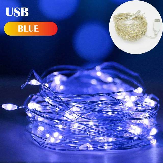 سلسلة أضواء خرافية تعمل بالبطارية USB